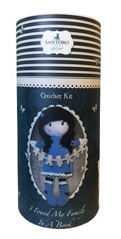 CROCHET KIT I FOUND MY FAMILY IN A BOOK GORJUSS SANTORO