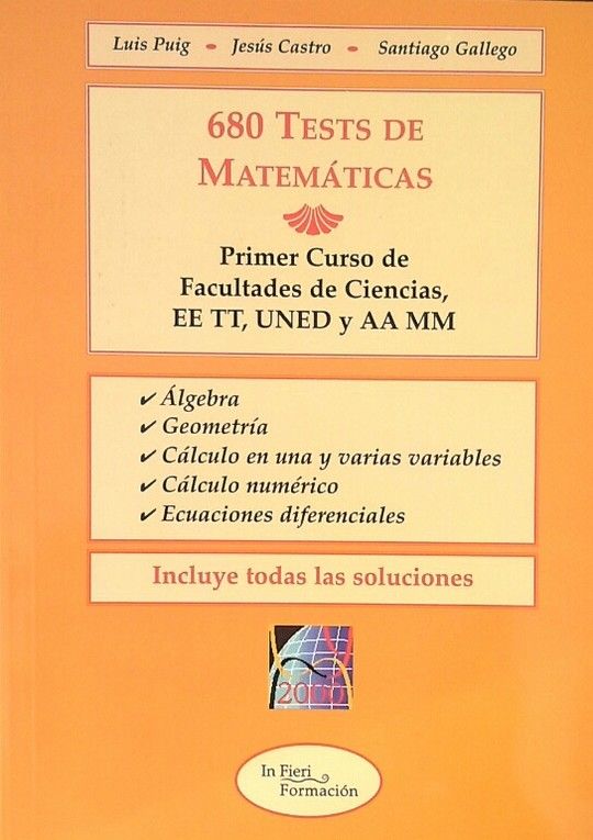 680 PREGUNTAS DE TEST DE MATEMTICAS