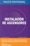 INSTALACIONES DE ASCENSORES TARJETA PROF