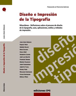 DISE�O E IMPRESI�N DE LA TIPOGRAF�A