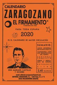 CALENDARIO ZARAGOZANO 2020