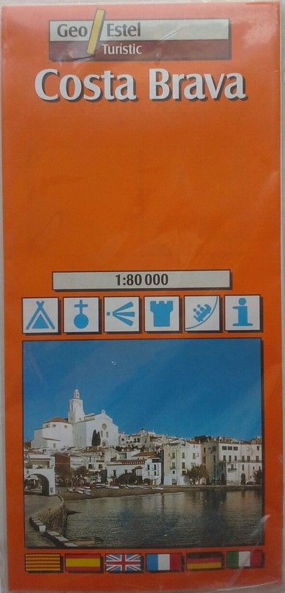 MAPA DE LA COSTA BRAVA 1:80.000