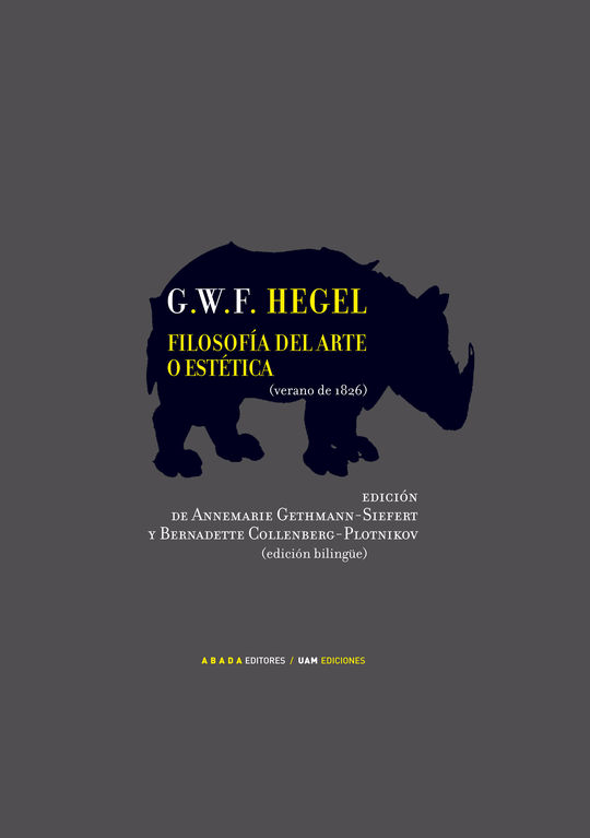 FILOSOF�A DEL ARTE O EST�TICA (VERANO DE 1826)