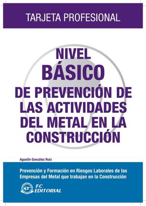 NIVEL BSICO DE PREVENCIN DE LAS ACTIVIDADES DEL METAL EN LA CONSTRUCCIN