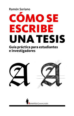 MANUAL C�MO SE ESCRIBE UNA TESIS DOCTORAL