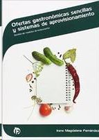 OFERTAS GASTRONMICAS SENCILLAS Y SISTEMAS DE APROVISIONAMIENTO