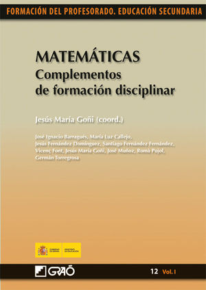 MATEMTICAS. COMPLEMENTOS DE FORMACIN DISCIPLINAR