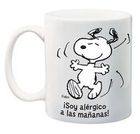 TAZA PEANUTS SNOOPY SOY ALERGICO A LAS MAANAS