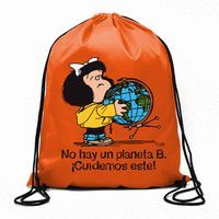 BOLSA DE CUERDAS MAFALDA - NO HAY UN PLANETA B