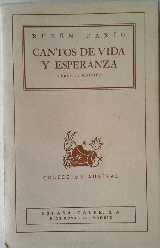 CANTOS DE VIDA Y ESPERANZA