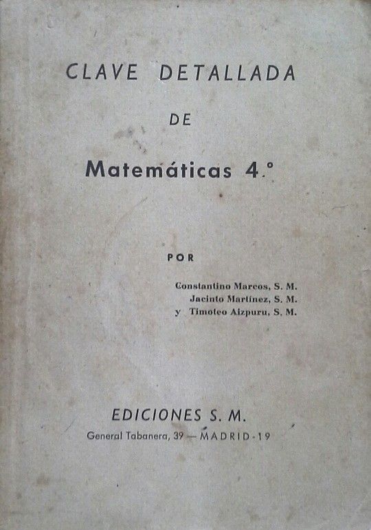 CLAVE DETALLADA DE MATEMATICAS 4