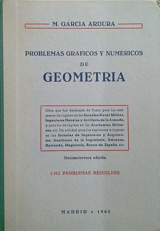 PROBLEMAS GRFICOS Y NUMRICOS DE GEOMETRIA