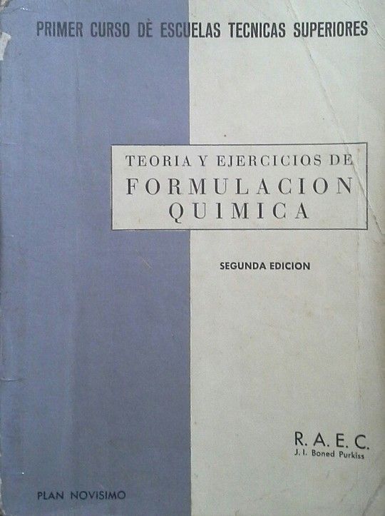 TEOR�A Y EJERCICIOS DE FORMULACI�N QU�MICA