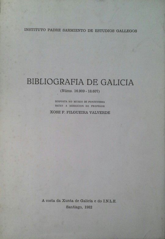 BIBLIOGRAFIA DE GALICIA