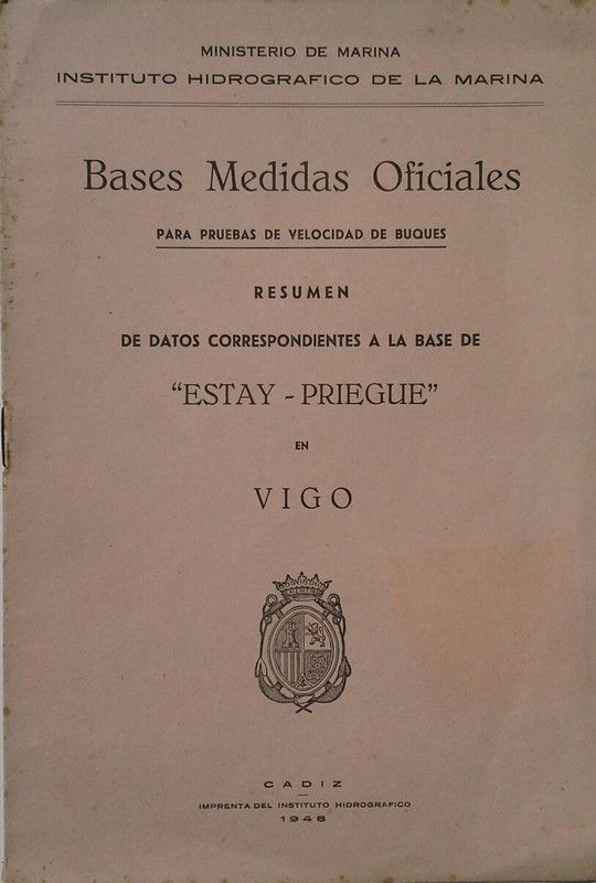 BASES MEDIDAS OFICIALES PARA PRUEBAS DE VELOCIDAD DE BUQUES