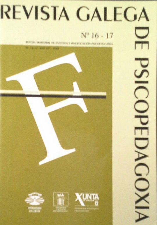 REVISTA GALEGA DE PSICOPEDAGOXIA. REVISTA SEMESTRAL DE ESTUDIOS E INVESTIGACION