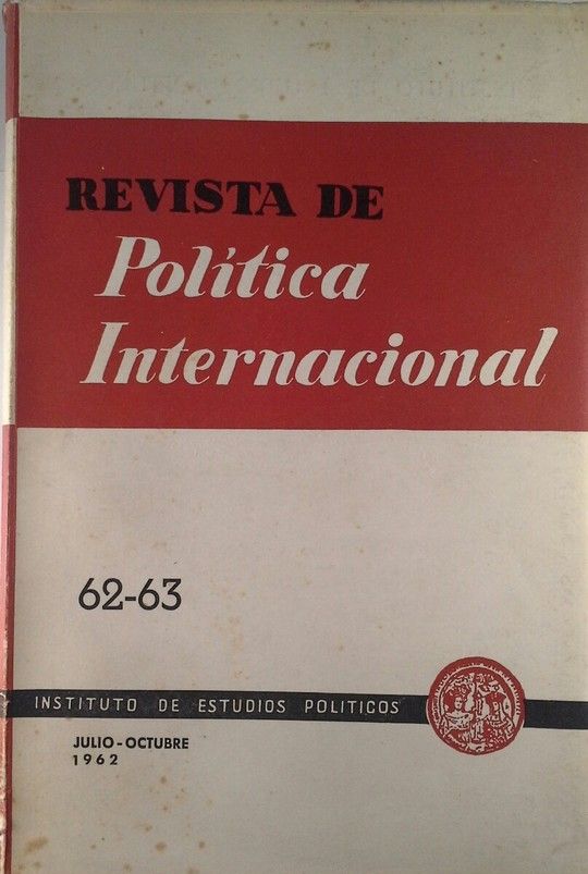 REVISTA DE POLITICA INTERNACIONAL 62 63