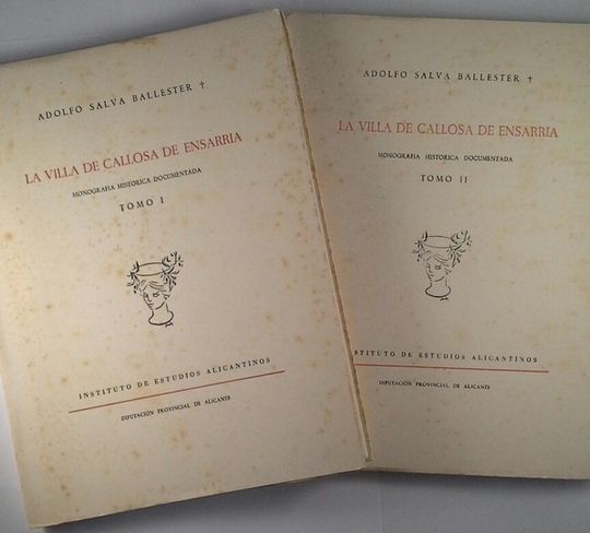 LA VILLA DE CALLOSA DE ENSARRIA   2 TOMOS