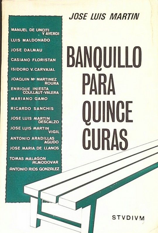 BANQUILLO PARA QUINCE CURAS