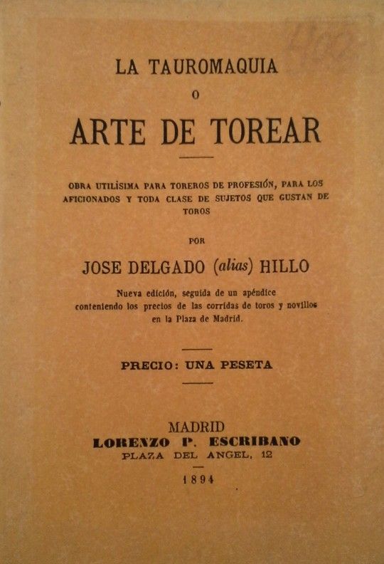 LA TAUROMAQUIA O ARTE DE TOREAR