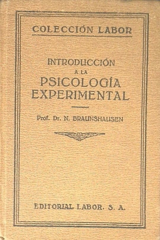 INTRODUCCI�N A LA PSICOLOG�A EXPERIMENTAL