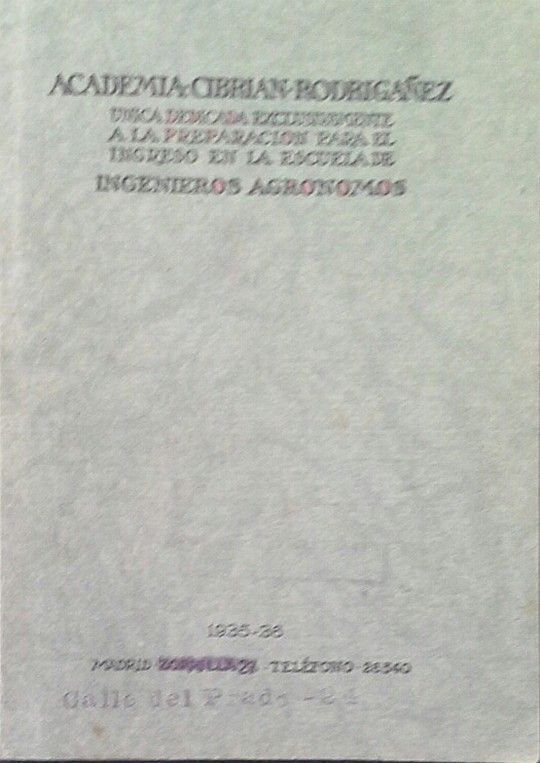 FOLLETO DE LA ACADEMIA CIBRI�N-RODRIG��EZ