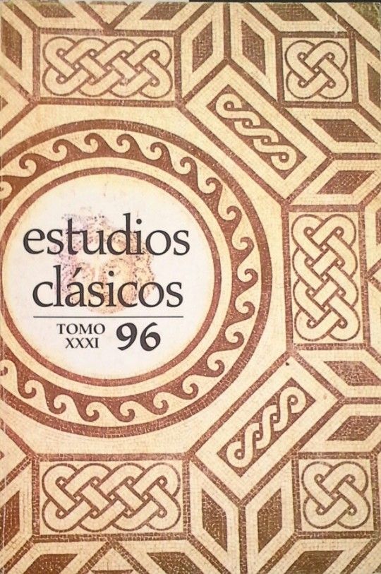 ESTUDIOS CL�SICOS TOMO XXXI (N�MERO 96) - 1989