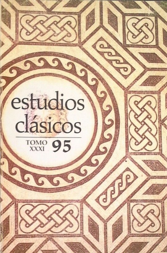 ESTUDIOS CL�SICOS TOMO XXXI (N�MERO 95) - 1989