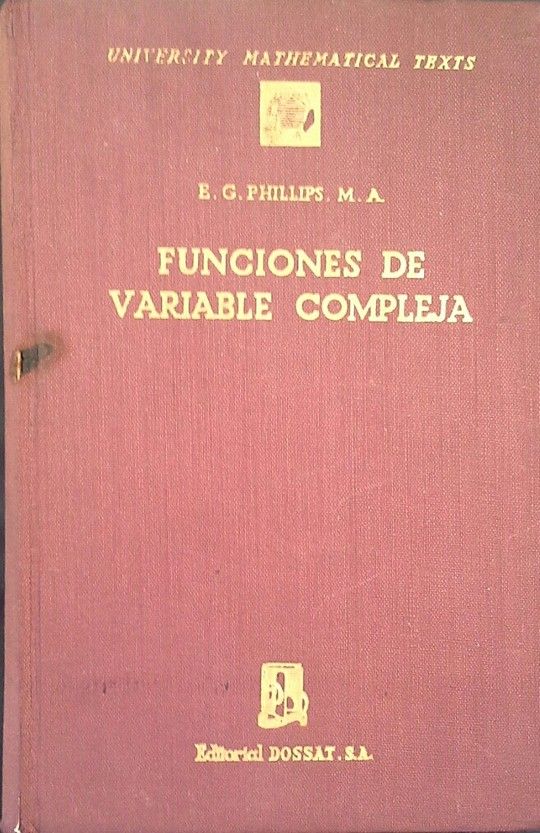 FUNCIONES DE VARIABLE COMPLEJA