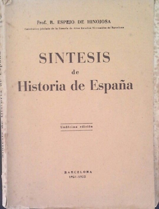 S�NTESIS DE HISTORIA DE ESPA�A