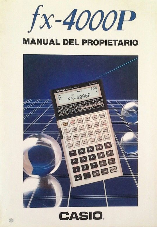 CASIO FX-4000P - MAUAL EL PROPIETARIO