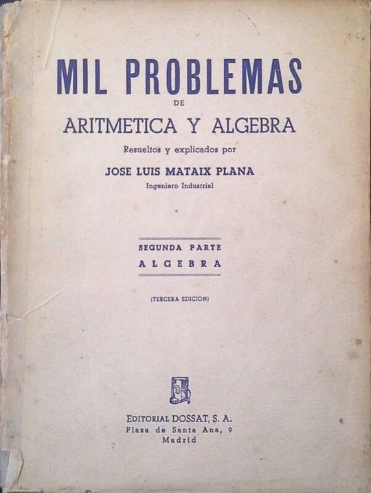 MIL PROBLEMAS DE ARITMTICA Y LGEBRA