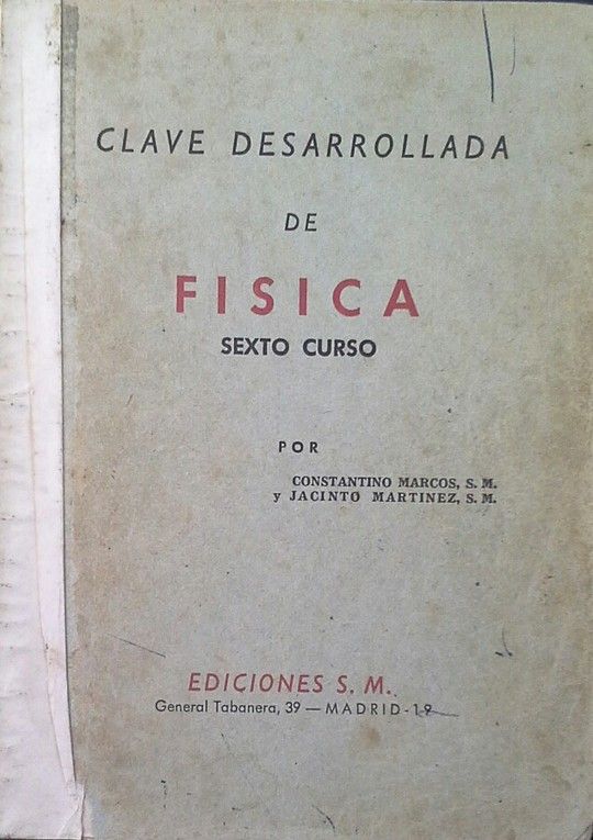 CLAVE DESARROLLADA DE FSICA SEXTO CURSO