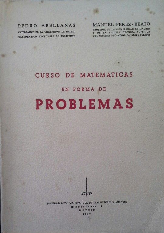 CURSO DE MATEM�TICAS EN FORMA DE PROBLEMAS