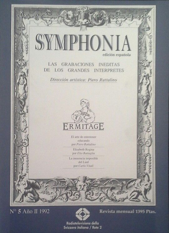 REVISTA SYMPHONIA - EDICI�N ESPA�OLA - N� 5 - A�O II - 1992
