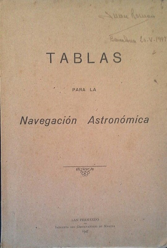 TABLAS PARA LA NAVEGACIN ASTRONMICA