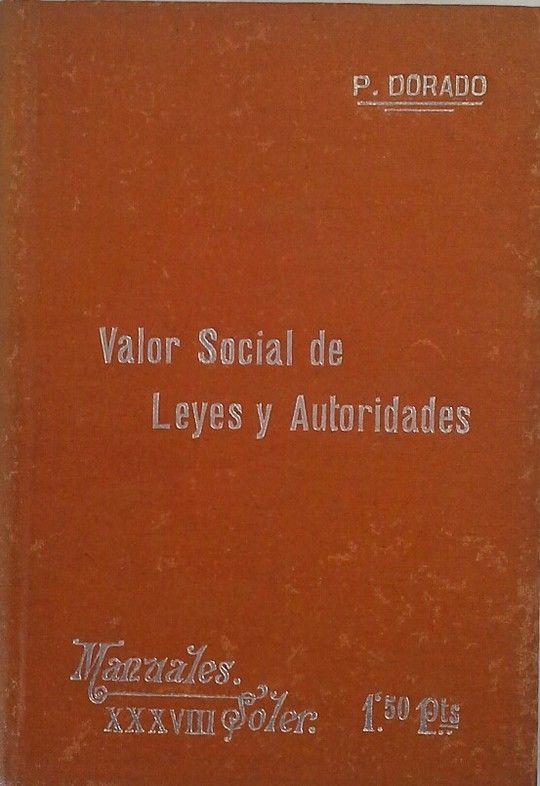 VALOR SOCIAL DE LEYES Y AUTORIDADES
