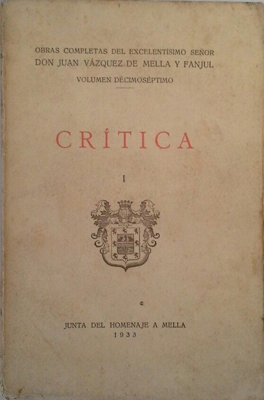 CRTICA I (VOLUMEN DECIMOSPTIMO)