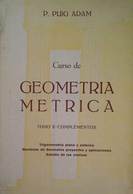 CURSO DE GEOMETRA MTRICA - TOMO II: COMPLEMENTOS