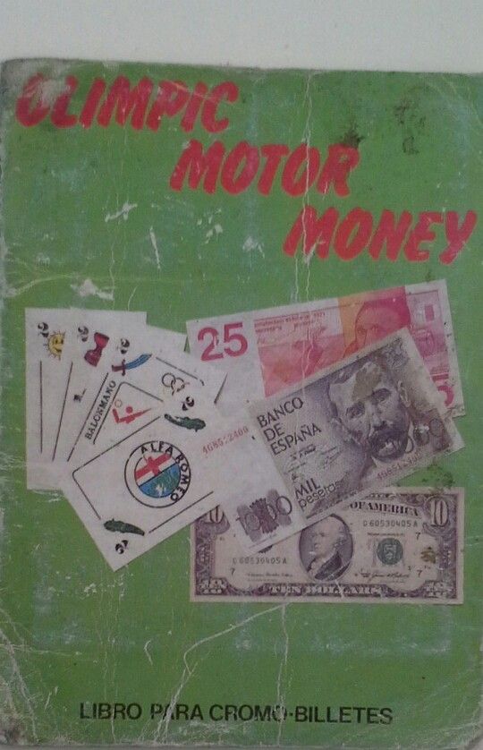 OLIMPIC MOTOR MONEY - LIBRO PARA CROMO-BILLETES