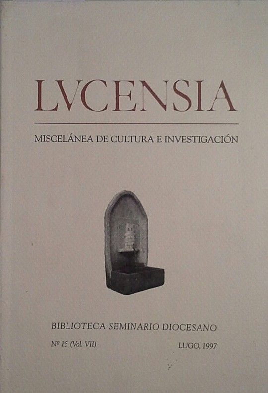 LVCENSIA N 15 (VOL. VII) 1997 - MISCELNEA DE CULTURA E INVESTIGACIN