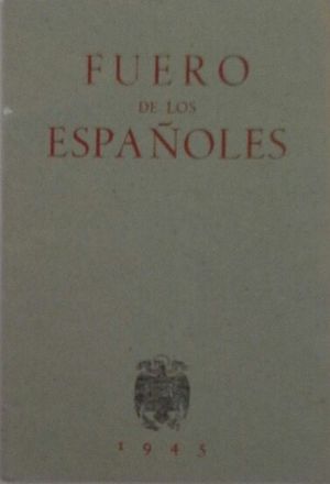 FUERO DE LOS ESPAOLES