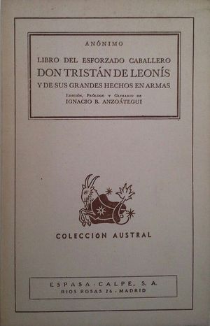 LIBRO DEL ESFORZADO CABALLERO DON TRISTN DE LEONS Y DE SUS GRANDES HECHOS DE A