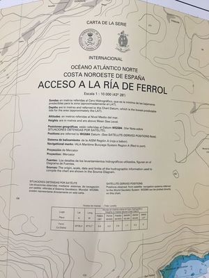 CARTA NAUTICA IHM 4122 CARTA NAUTICA ACCESO A LA RIA DE FERROL