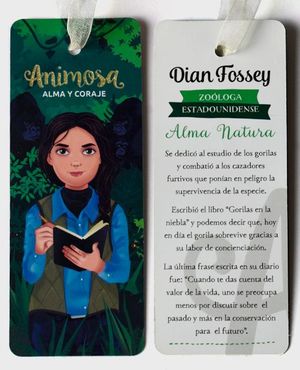 ANIMOSA MARCA-PAGINAS DIAN FOSSEY BIOGRAFIA CASTELLANO