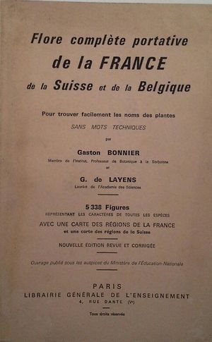 FLORE COMPL�TE PORTATIVE DE LA FRANCE, DE LA SUISSE ET DE LA BELGIQUE