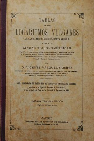 TABLAS DE LOS LOGARITMOS VULGARES