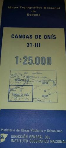 CANGAS DE ONIS 31-III  1:25000