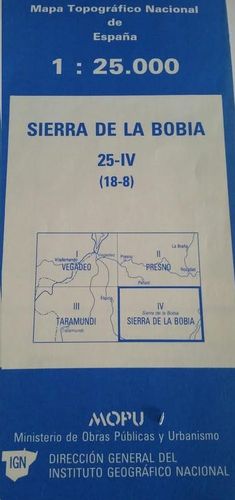 SIERRA DE LA BOBIA 25-IV (18-8)  1:25000