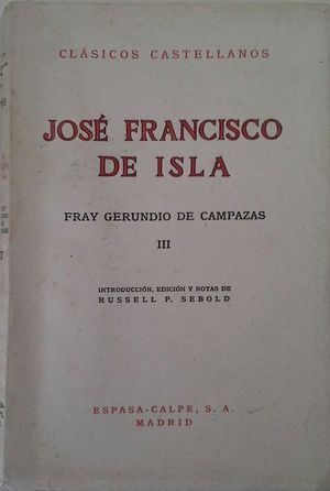 FRAY GERUNDIO DE CAMPAZAS - VOL III